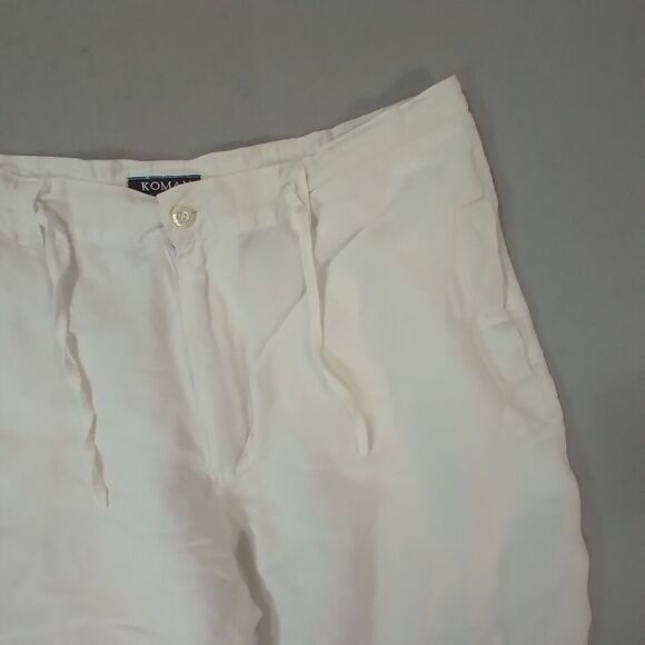Koman Sport shorts men's large white lightweight summer beach lounge outdoor - Picture 3 of 9